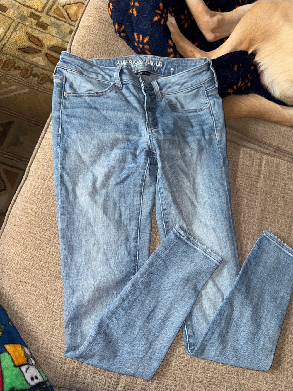 American Eagle Outfitters Light Blue Skinny Jeans